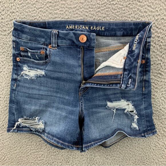 American Eagle Women's Curvy Midi Next Level Stretch Shorts  -  Size: 6 - Picture 6 of 16